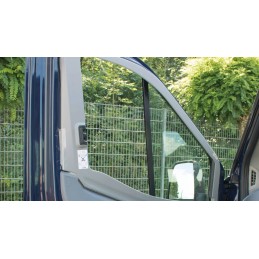 Roller blinds, accordion curtains, side draw, Transit 19