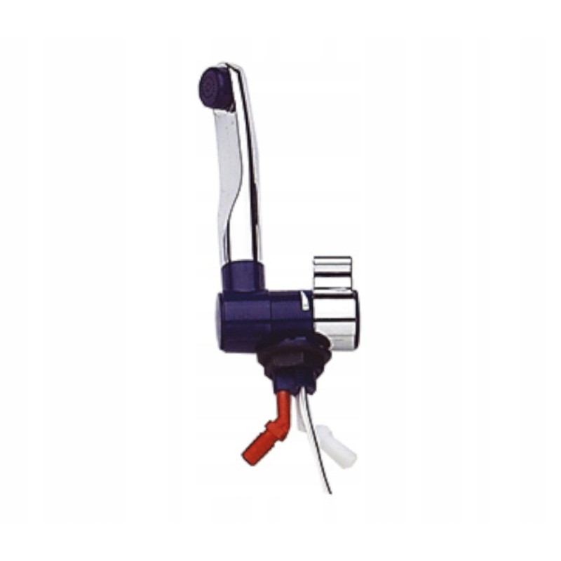 Faucet London hot and cold water navy blue chrome comet