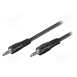 1 pcs x Goobay - 50019 - Cable, Jack 3.5mm plug,both sides, 1.5m