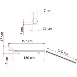 Access ramp to the garage of the Carry Moto Fiamma camper