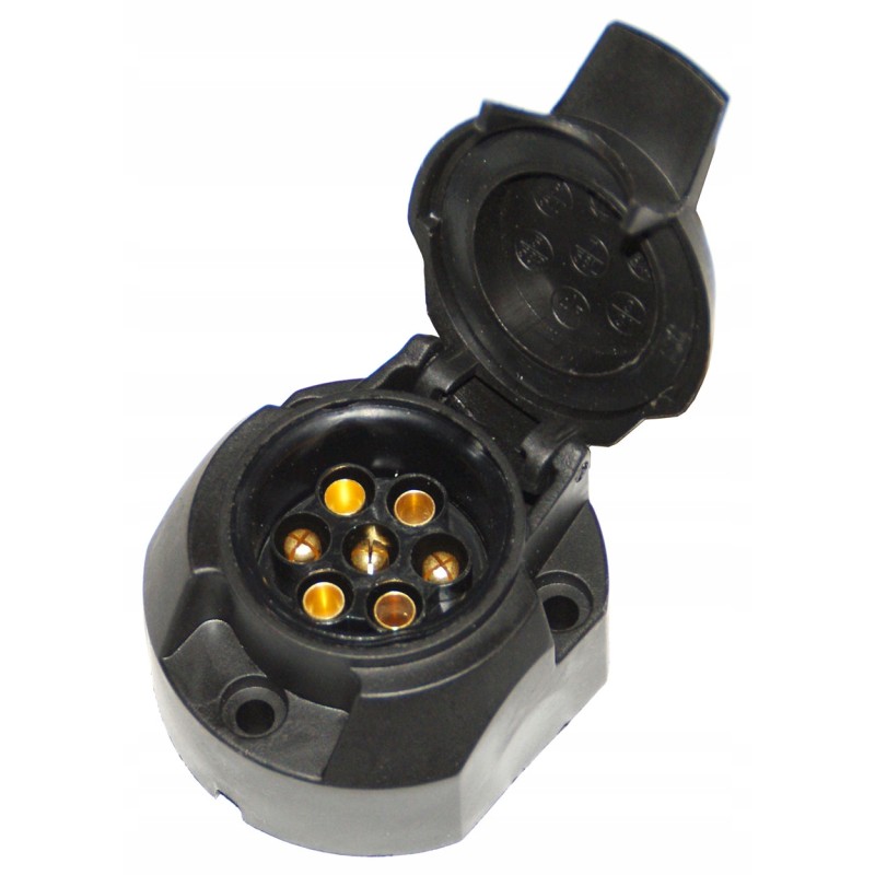 Electrical socket for trailers, passenger vans, 12v 7 pin