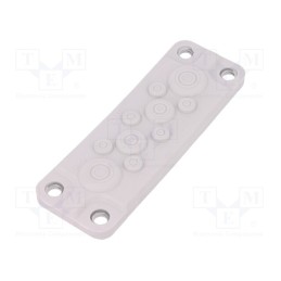 1 pcs x HT HI TECH POLYMERS - HTB-10-TPE - Multigate grommet, elastomer thermoplastic TPE, light grey