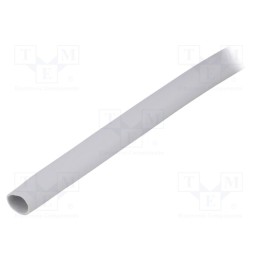 1 pcs x FIX&FASTEN - SRT8 - Insulating tube, silicone, light grey, -30÷200°C, Øint: 8mm, L: 1m