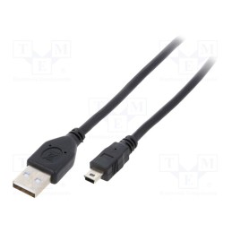 1 pcs x GEMBIRD - CCF-USB2-AM5P-6 - Cable, USB 2.0, USB A plug,USB B mini plug, gold-plated, 1.8m