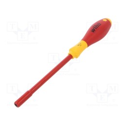 1 pcs x WIHA - 853 - Screwdriver, insulated, 6-angles socket, HEX 4mm, 1kVAC