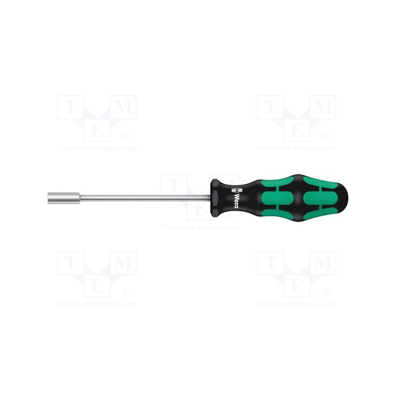 1 pcs x WERA - 5028225001 - Screwdriver, 6-angles socket, Blade length: 125mm