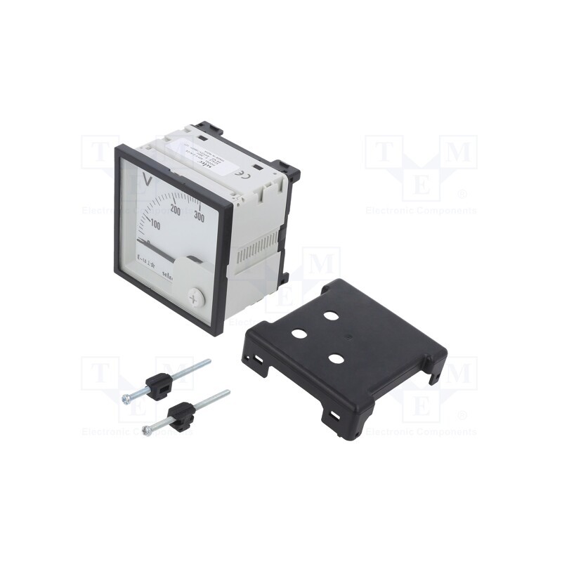1 pcs x SELEC - AM-V-2-N-CE - Voltmeter, on panel, 0÷300V, Class: 1.5, 50÷60Hz, 72x72x68mm