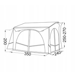 Freestanding tent for Fiat Ducato Casa Grande