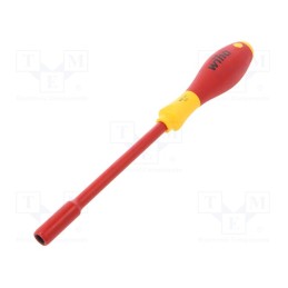 1 pcs x WIHA - 857 - Screwdriver, insulated, 6-angles socket, HEX 6mm, 1kVAC
