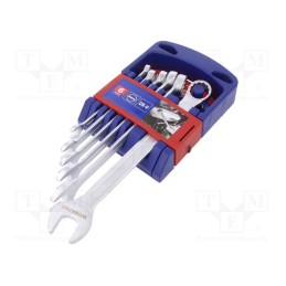 1 set x Workpro - W003304 - Wrenches set, combination spanner, Chrom-vanadium steel, 6pcs.