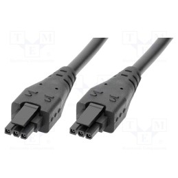 1 pcs x MOLEX - 2147700205 - Cable, Micro-Fit 3.0, female, PIN: 2, Len: 0.5m, 8.5A, Colour: black