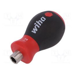 1 pcs x WIHA - 29463 - Screwdriver handle, Stubby SoftFinish®, 57mm