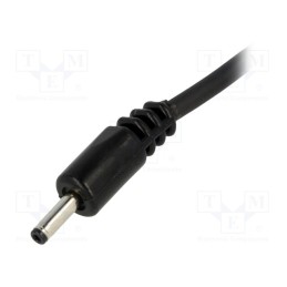 1 pcs x BQ CABLE - DC.CAB.0610.0150 - Cable, 2x1mm2, wires,DC 1,3/3,5 plug, straight, black, 1.5m