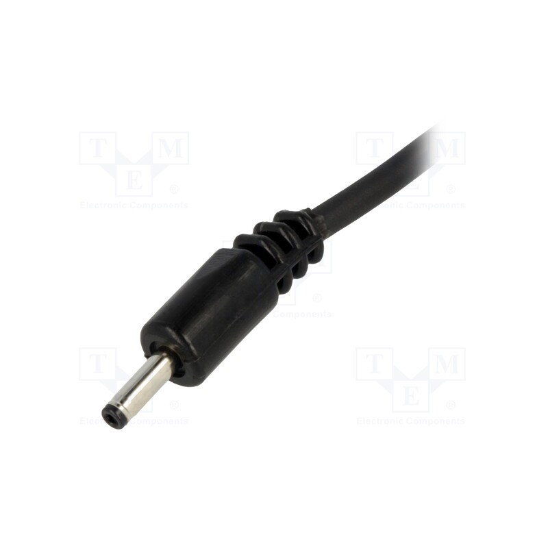 1 pcs x BQ CABLE - DC.CAB.0610.0150 - Cable, 2x1mm2, wires,DC 1,3/3,5 plug, straight, black, 1.5m