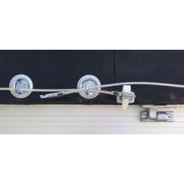 Customs rope, bus tarpaulin, tied at the ends, 16 m long