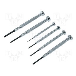 1 set x C.K - T4854P - Kit: screwdrivers, precision, Phillips,slot, blister, 6pcs.