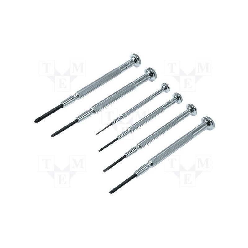 1 set x C.K - T4854P - Kit: screwdrivers, precision, Phillips,slot, blister, 6pcs.