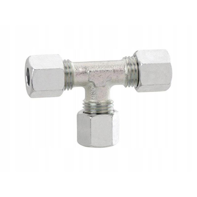 Gas tee 10x10x10 mm for turismus installation