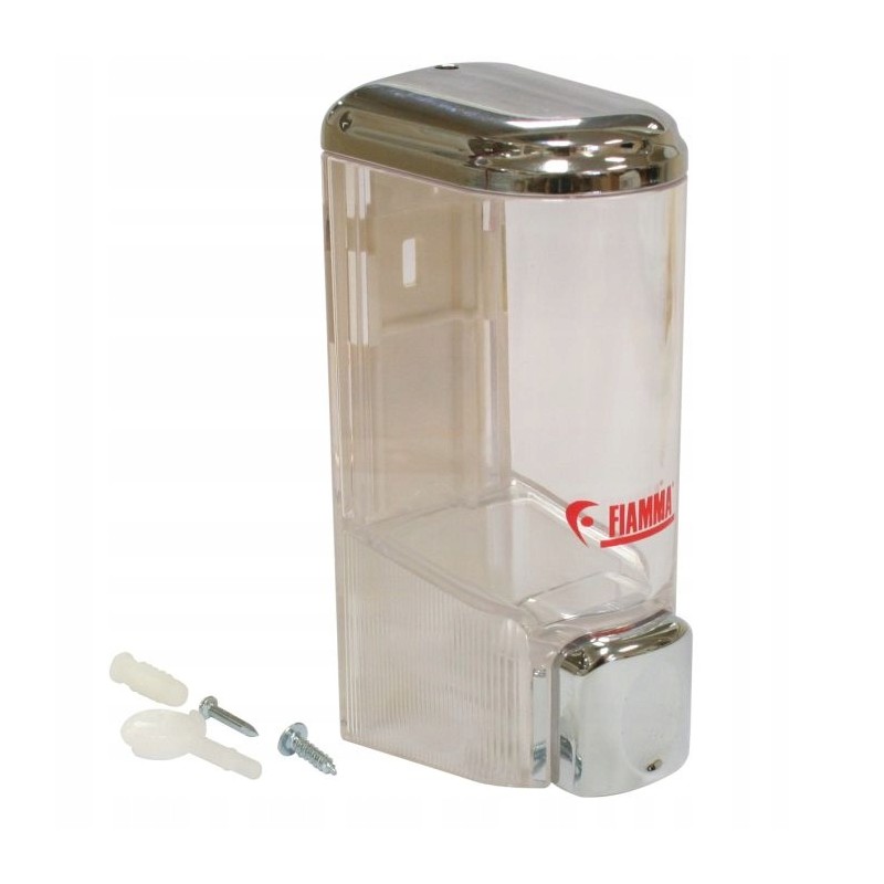 Soap dispenser in a fiamma caravan