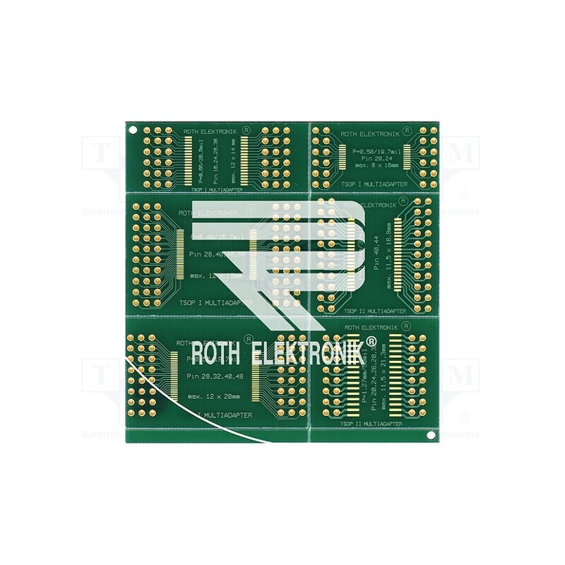 1 pcs x ROTH ELEKTRONIK GMBH - RE900 - Board: universal, double sided,multiadapter, W: 72.6mm, L: 76.2mm