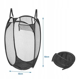 Folding laundry basket, camper trailer bag