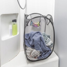 Folding laundry basket, camper trailer bag