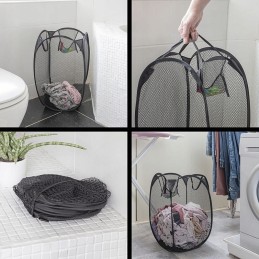 Folding laundry basket, camper trailer bag