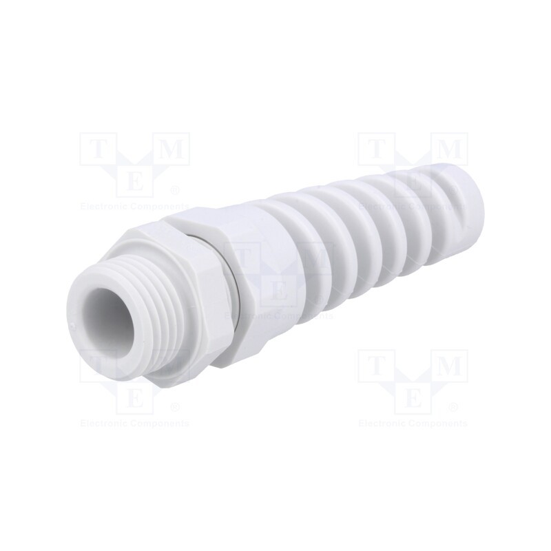 1 pcs x HUMMEL - 1.293.0900.14 - Cable gland, with strain relief, PG9, IP68, polyamide, grey