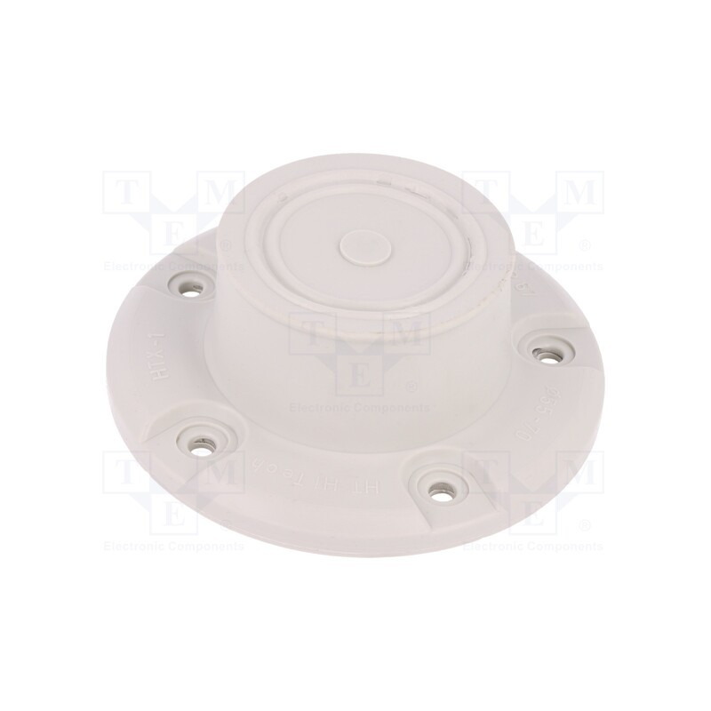 1 pcs x HT HI TECH POLYMERS - HTX-1-TPE - Grommet, elastomer thermoplastic TPE, light grey, Holes no: 1