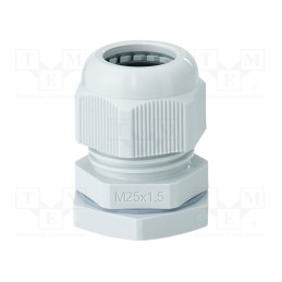 1 pcs x HENSEL - 3600211 - Cable gland, M25, 1.5, IP66,IP67, polyamide, light grey
