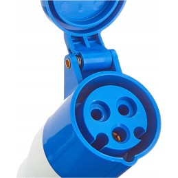 Plug connector with protective contact cce 16a