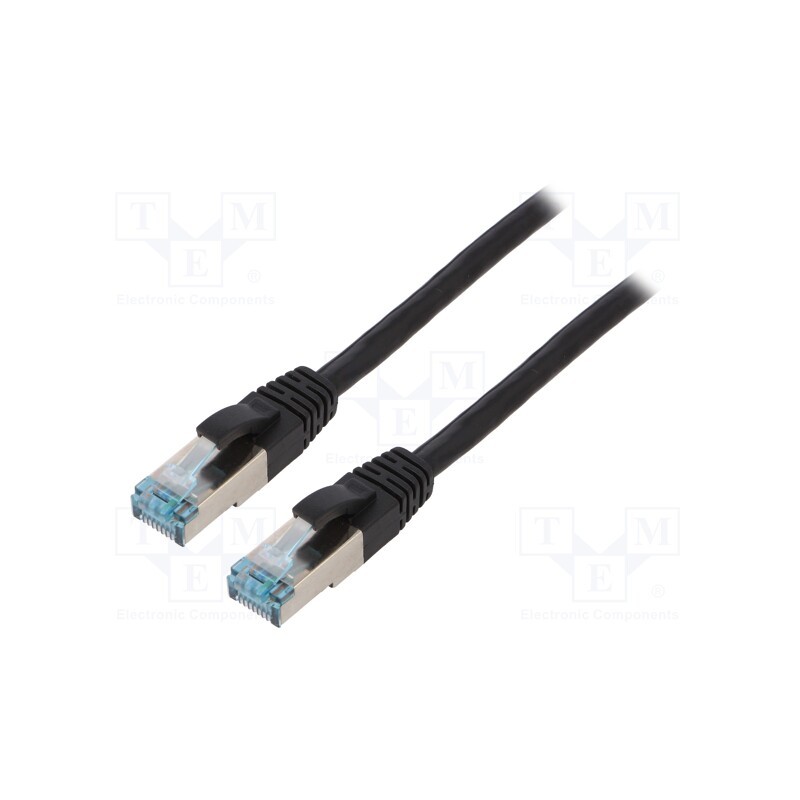 1 pcs x LOGILINK - CQ6075S - Patch cord, S/FTP, 6a, stranded, Cu, PUR, black, 5m, 27AWG, IP20