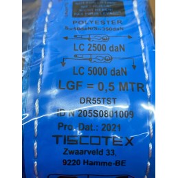 Transport belt with hook 5t 5000 kg 8 m 5t 8m width 50 mm