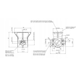 Trapezoidal nut, support screw alko alko 20mm