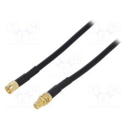 1 pcs x Goobay - 51677 - Cable, 50Ω, 3m, RP-SMA male,RP-SMA female, black