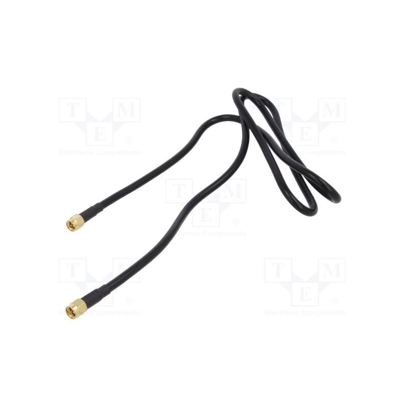 1 pcs x ONTECK - SMA-MM/OTK/1 - Cable, 50Ω, 1m, SMA plug,both sides, black, straight
