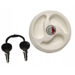 Filler cap with cylinder and zadi keys