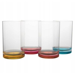 Camping glasses 4 pcs Gimex Rainbow 300ml