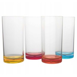 Camping glasses 4 pcs Gimex Rainbow 500ml