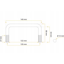 Clamp with nuts and washers m12 65 122 65
