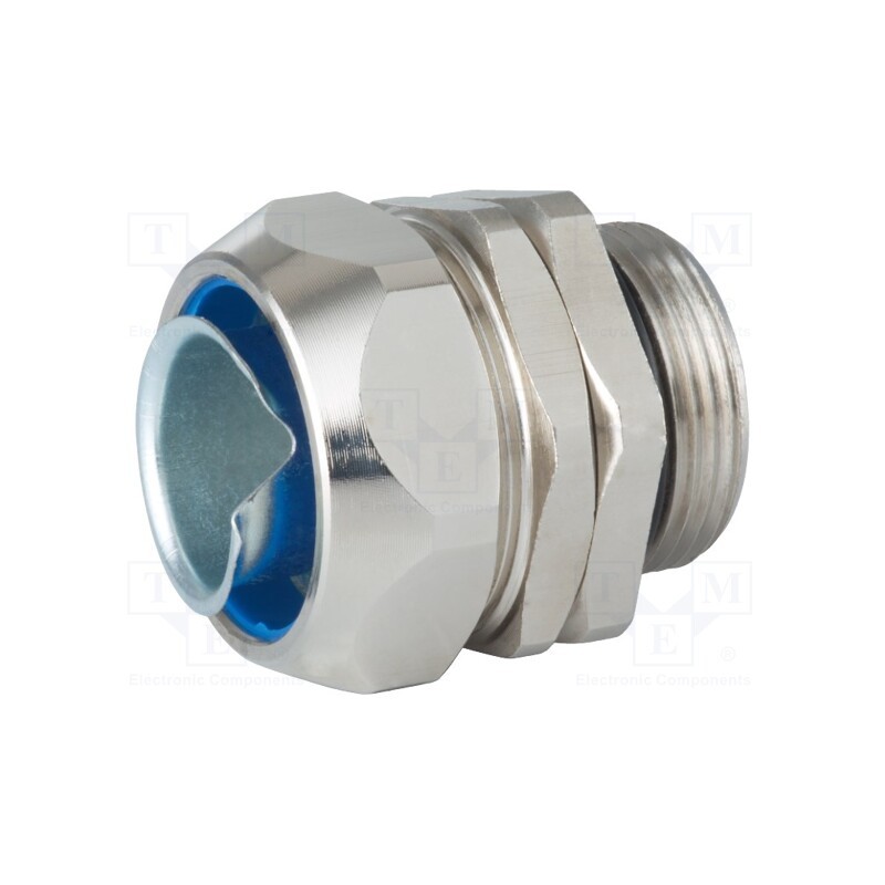 1 pcs x HUMMEL - 1.573.1660.51 - Straight terminal connector, Thread: metric,outside, brass, IP67