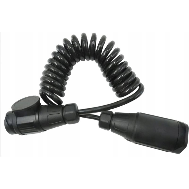 Spiral cable for a caravan