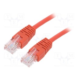 1 pcs x GEMBIRD - PP12-0.25M/R - Patch cord, U/UTP, 5e, stranded, CCA, PVC, red, 0.25m, 26AWG