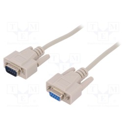 1 pcs x BQ CABLE - CAB-09GW/2 - Cable, D-Sub 9pin socket,D-Sub 9pin plug, Len: 2m, Øcable: 5mm