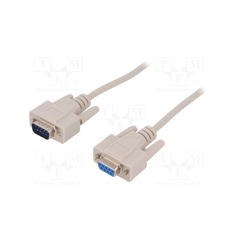 1 pcs x BQ CABLE - CAB-09GW/2 - Cable, D-Sub 9pin socket,D-Sub 9pin plug, Len: 2m, Øcable: 5mm
