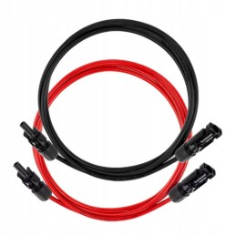 Set of solar cables 2x3m 6mm2 mc4