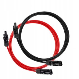 Set of solar cables 2x3m 6mm2 mc4