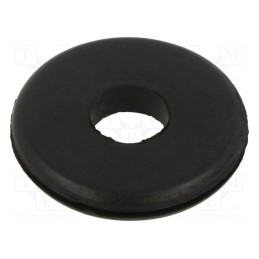 1 pcs x KEYSTONE - 748 - Grommet, Ømount.hole: 31.75mm, Øhole: 12.7mm, rubber, black