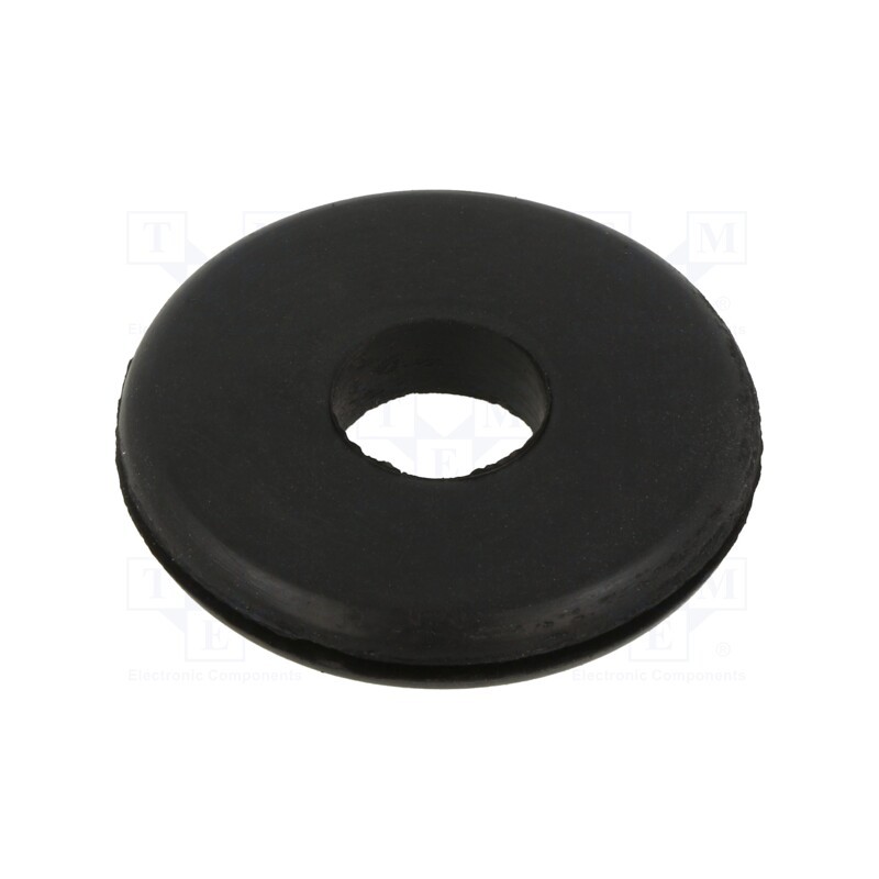 1 pcs x KEYSTONE - 748 - Grommet, Ømount.hole: 31.75mm, Øhole: 12.7mm, rubber, black