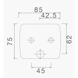 Aspoeck fog lamp fog lamp for brenderup trailer